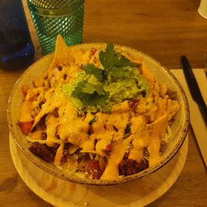 Nachos at Meet Vegano in Malaga