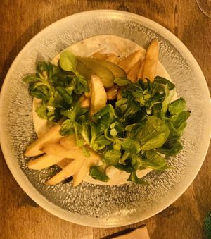 Tempeh (hiding under lettuce)  at Meet Vegano in Malaga