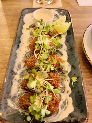 Avocado croquettes   at Meet Vegano in Malaga