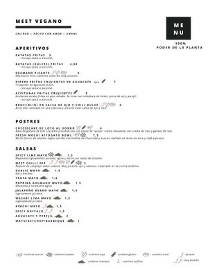 Menú en Español (Página 2) at Meet Vegano in Malaga