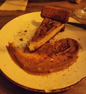 Cheesecake at Meet Vegano in Malaga