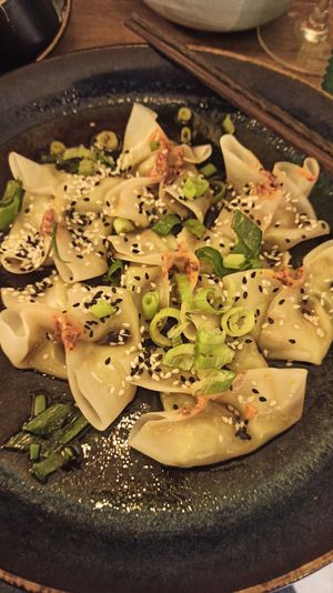 Dumplings at Meet Vegano in Malaga