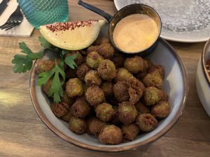 Olives   at Meet Vegano in Malaga