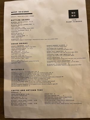 Menu 3  at Meet Vegano in Malaga