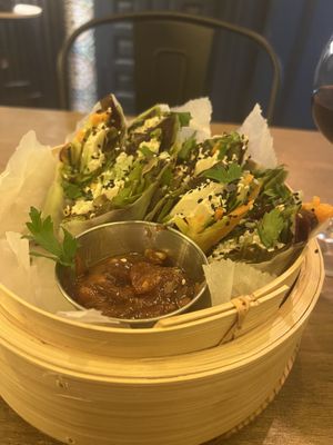 Fresh rolls   at Meet Vegano in Malaga