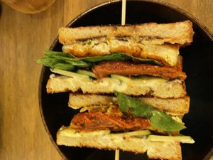 Club Sandwich (a bit boring compared to the burger) #Veganuary at Meet Vegano in Malaga