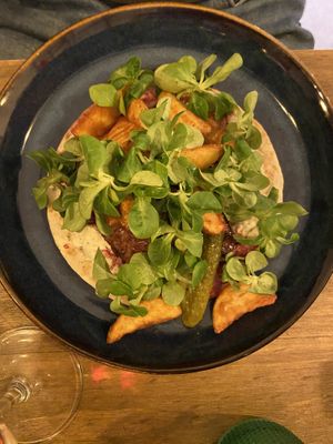 Tempeh dish   at Meet Vegano in Malaga