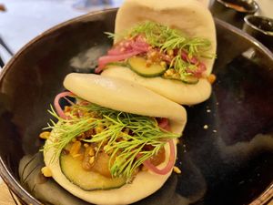 Oyster Mushroom starter  at Meet Vegano in Malaga