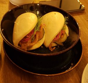 Mushroom bao, too sour at Meet Vegano in Malaga