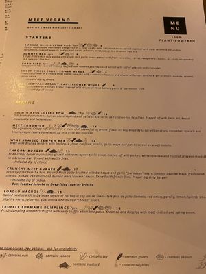 Menù   at Meet Vegano in Malaga