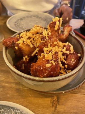 Cauliflower wings with lemon mayo  at Meet Vegano in Malaga