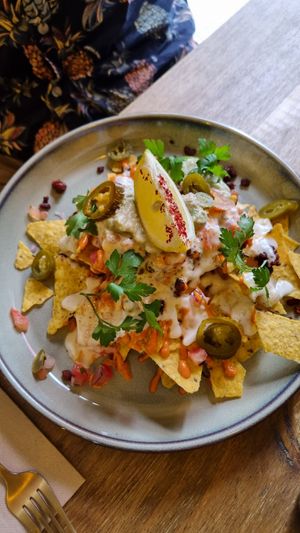 Nachos (big portion) at Meet Vegano in Malaga