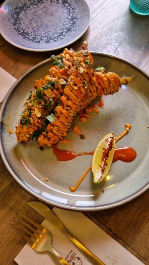 Corn Ribs (yum) at Meet Vegano in Malaga