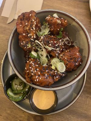 Sweet chilli cauliflower   at Meet Vegano in Malaga