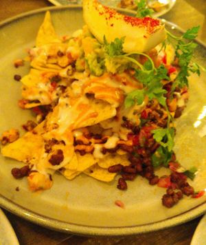 Nachos cargados at Meet Vegano in Malaga