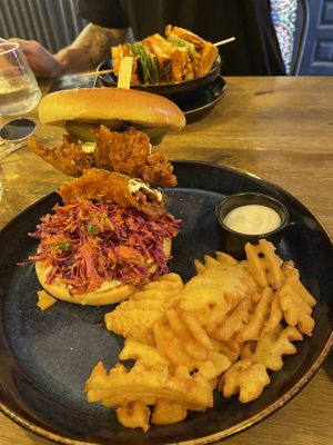 Shroom burger  at Meet Vegano in Malaga