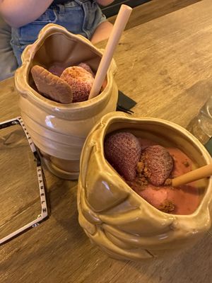 Strawberry milkshakes  at Meet Vegano in Malaga