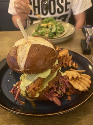 Shroom burger  at Meet Vegano in Malaga