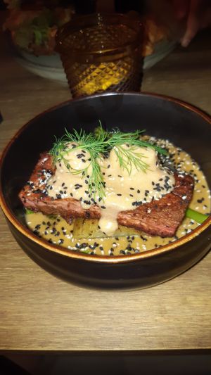 Main dish at Meet Vegano in Malaga