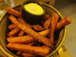 Sweet potato at Meet Vegano in Malaga