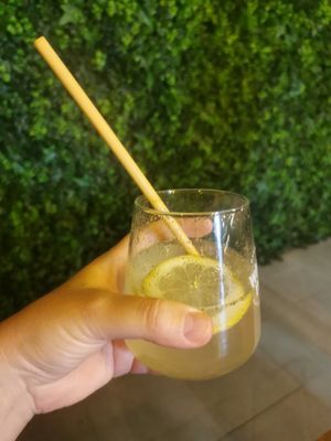 Mint lemonade at Meet Vegano in Malaga