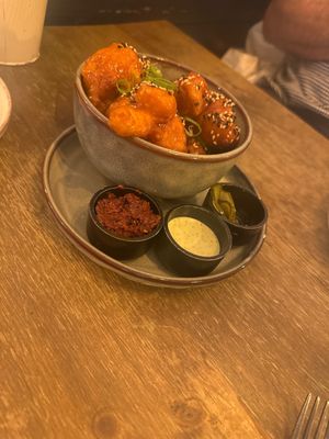 Yuzo cauliflower  at Meet Vegano in Malaga