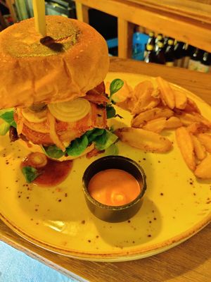 Holy burger at Meet Vegano in Malaga