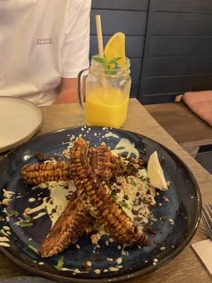 Corn ribs 🌽  at Meet Vegano in Malaga