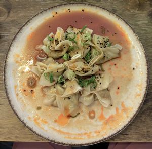 Truffle Edamame Dumplings (8/10) at Meet Vegano in Malaga