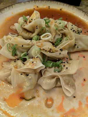 Truffle Edamame Dumplings (8/10) at Meet Vegano in Malaga