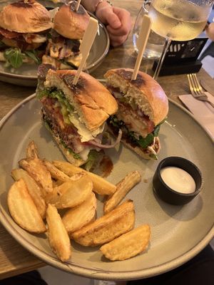 The holy burger  at Meet Vegano in Malaga