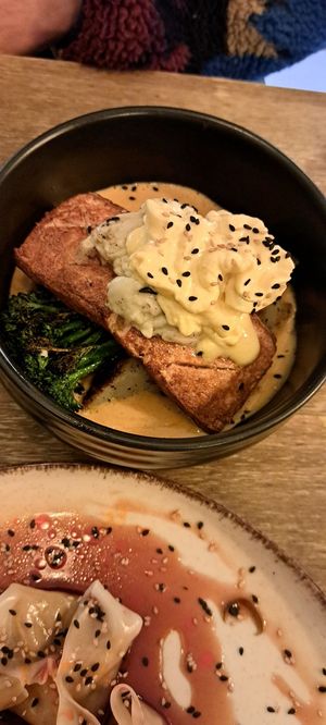 "Salmon" at Meet Vegano in Malaga