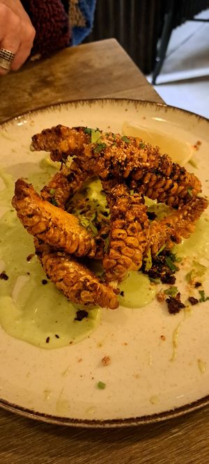 BBQ Corn Ribs at Meet Vegano in Malaga