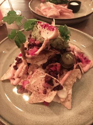 Nachos at Meet Vegano in Malaga