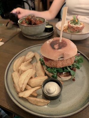 Holy burger at Meet Vegano in Malaga