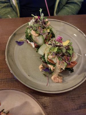 Brunch omelette buns at Meet Vegano in Malaga