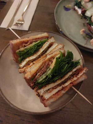 Meet sandwich at Meet Vegano in Malaga