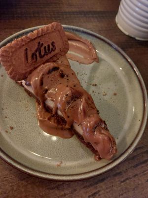 Lotus cheesecake at Meet Vegano in Malaga