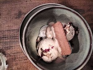 Affogato dessert at Meet Vegano in Malaga