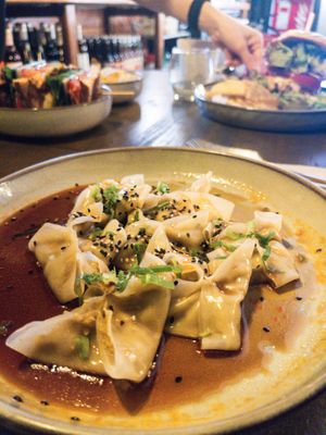 Dumplings  at Meet Vegano in Malaga