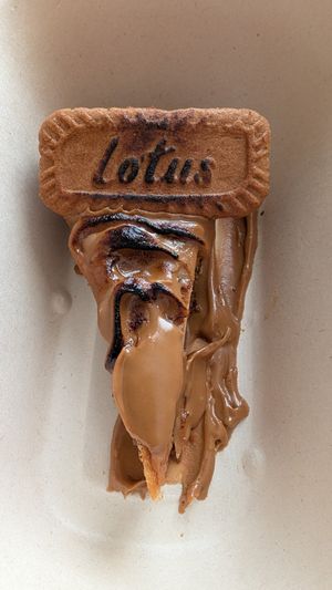 Lotus cheesecake at Meet Vegano in Malaga