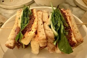 Tofu pil pil sandwich   at Meet Vegano in Malaga