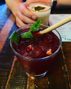 Pink cocktail   at Mission Masala in Antwerpen