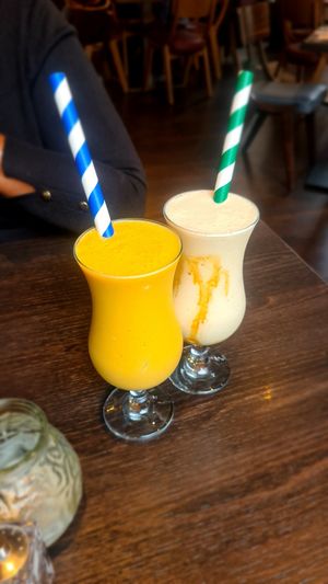 Vanilla and Kithul candy and mango vanilla punch, at Colombo Street in Nottingham