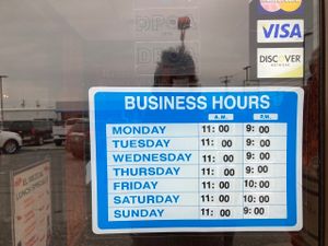 Hours as of March 2022 at El MeZcal in Defiance