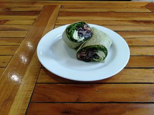 Plant Based Brekky Wrap at Not Bread Alone in Crows Nest