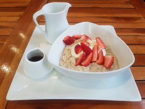100% Plant Based Muesli with your choice of plant based milk at Not Bread Alone in Crows Nest
