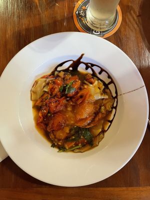 Pumpkin Agnolotti   at Granite Belt Brewery in Stanthorpe