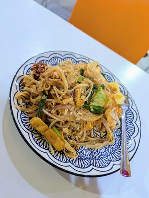 Vegan pad thai at Lemongrass Thai Street Food in Sheffield