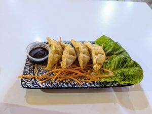 Vegan tofu gyoza at Lemongrass Thai Street Food in Sheffield